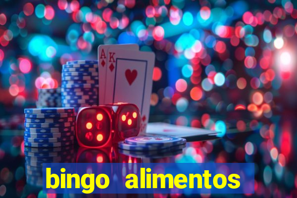 bingo alimentos para imprimir